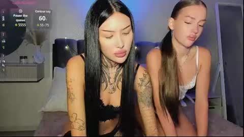 Jess blond and Leila brunette online show from June 27, 9:48 am