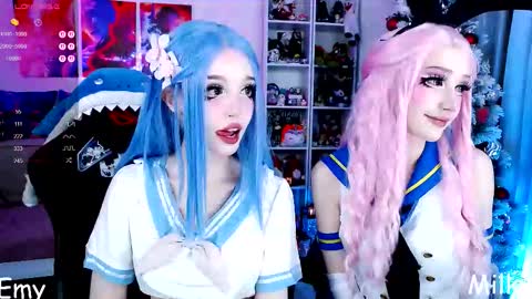 Emy and MilkyCute today    MY TG CHANNEL online show from November 28, 8:27 pm