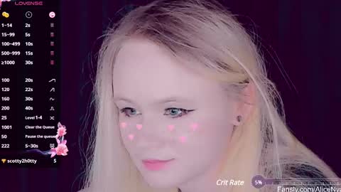 Snapshot of alicenya chatting on March 4, 4:27 am Alice online show from March 4, 4:27 am