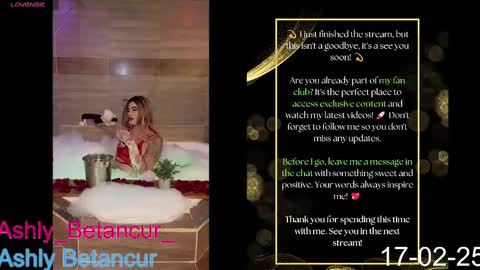 Ashly Betancur  online show from February 17, 5:47 am