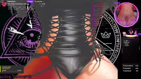 Snapshot of baileymonarch chatting on October 1, 1:05 am Bailey online show from October 1, 1:05 am