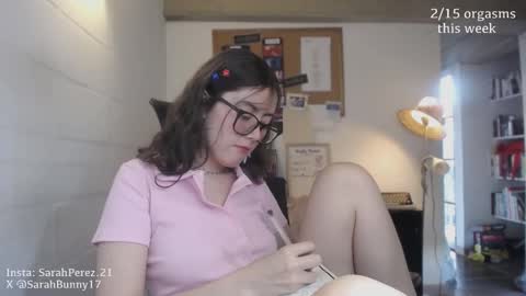 Snapshot of cherrybunny21 chatting on October 14, 10:24 pm Sarah Prez online show from October 14, 10:24 pm