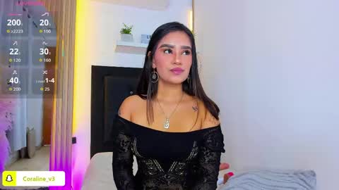 Coraline connected from 10 pm to 6 am Colombia time online show from May 15, 12:46 pm