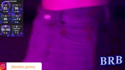 DOMINIC PRINCE   online show from March 14, 9:52 pm