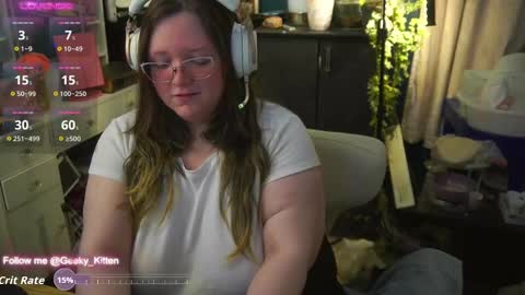 Snapshot of geeky_kitten chatting on October 2, 9:08 am Geeky Kitten Leina -  online show from October 2, 9:08 am