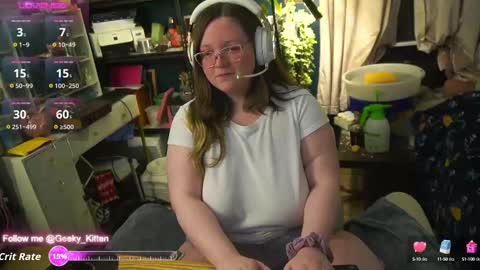 Snapshot of geeky_kitten chatting on September 21, 2:04 am Geeky Kitten Leina -  online show from September 21, 2:04 am