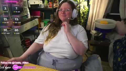 Snapshot of geeky_kitten chatting on September 25, 6:53 am Geeky Kitten Leina -  online show from September 25, 6:53 am