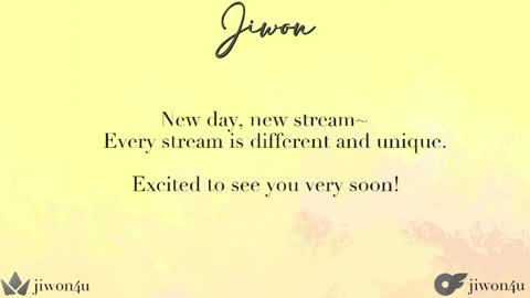 Jiwon online show from May 1, 9:09 pm