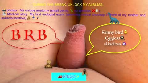 tinypenis online show from August 2, 10:00 pm