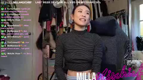 Milla Mischief online show from June 27, 4:40 am