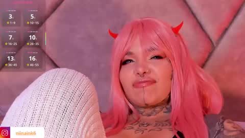Snapshot of niinaink chatting on October 3, 1:30 pm NINAINK online show from October 3, 1:30 pm
