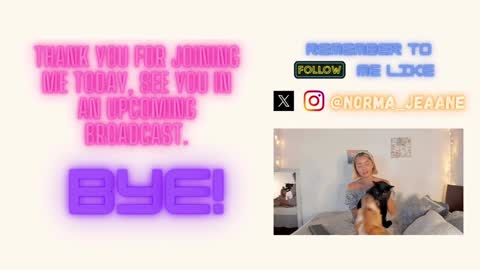 Norma Jeaane online show from January 9, 12:35 am