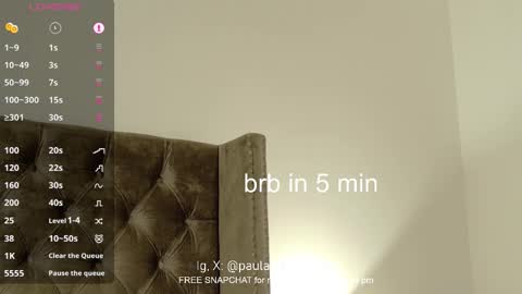 Paula Andrea online show from September 18, 2:48 am