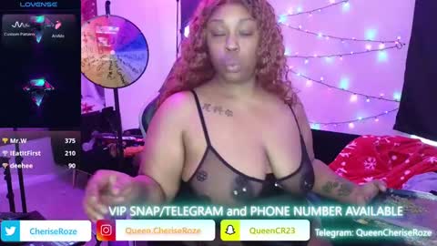 Queen Cherise Roze online show from December 29, 6:05 pm