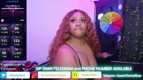 Queen Cherise Roze online show from January 10, 9:31 pm