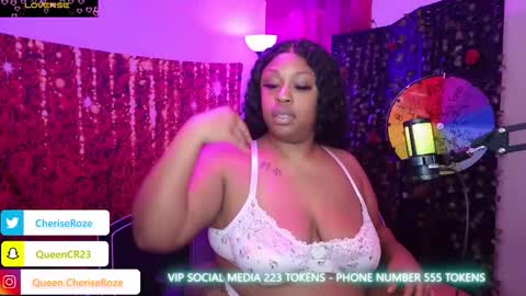 Queen Cherise Roze online show from February 3, 3:05 pm