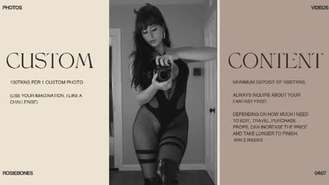 Rosie Bones online show from July 17, 10:22 pm