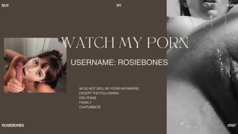 Rosie Bones online show from April 29, 6:46 pm