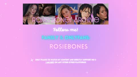 Snapshot of rosiebones chatting on January 28, 2:00 am Rosie Bones online show from January 28, 2:00 am