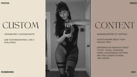 Rosie Bones online show from May 6, 10:49 pm