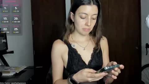 Snapshot of seahotseason chatting on September 23, 12:15 am Aria Independent model online show from September 23, 12:15 am