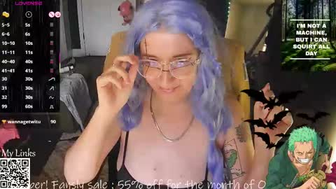 Snapshot of sp00kywitchmom chatting on October 24, 4:08 pm Seraphina Lane online show from October 24, 4:08 pm