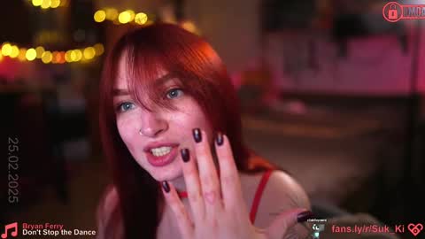 Snapshot of suk_ki chatting on February 25, 7:20 am Lika ginger Jessy blond online show from February 25, 7:20 am