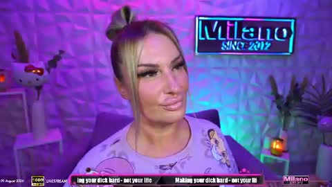 TamaraMilano online show from August 9, 8:20 am