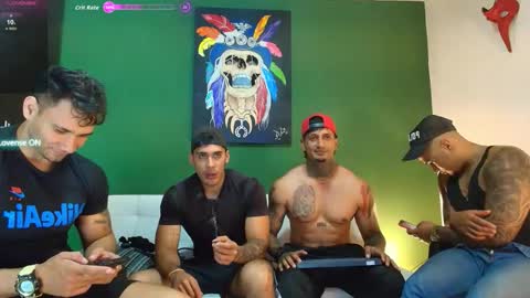 Snapshot of the_golden_boys chatting on October 7, 1:45 am SCOTT THEO KAMERON GENDERSON online show from October 7, 1:45 am