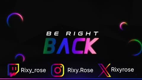 RixyRose online show from April 25, 10:40 pm