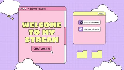 Violet Flowers online show from May 4, 3:51 pm
