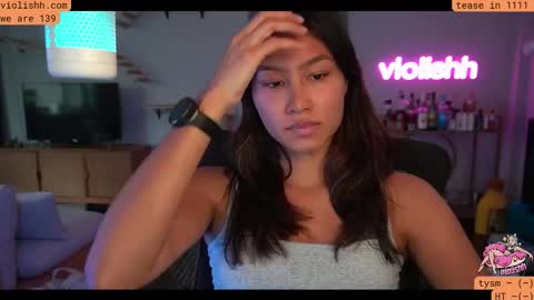 Snapshot of violishh chatting on October 25, 9:26 pm follow me on twitter violishh and ig violishh  online show from October 25, 9:26 pm