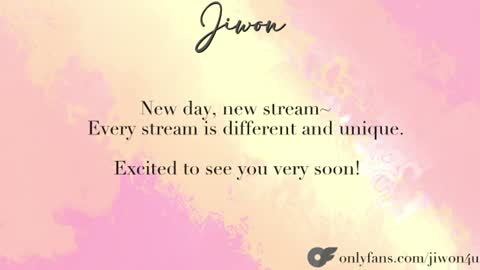 J i w o n   online show from July 7, 8:57 pm