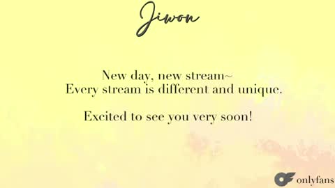 J i w o n   online show from June 17, 8:14 pm