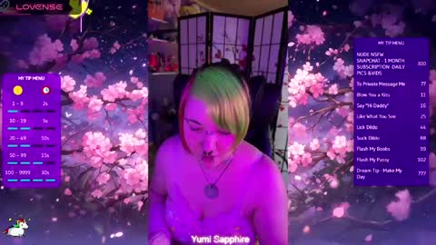 Yumi Sapphire online show from May 7, 4:13 pm